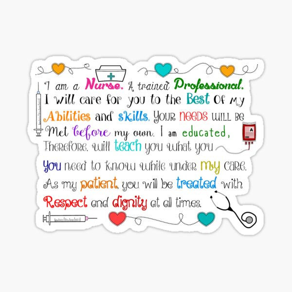 I Am A Nurse! Sticker