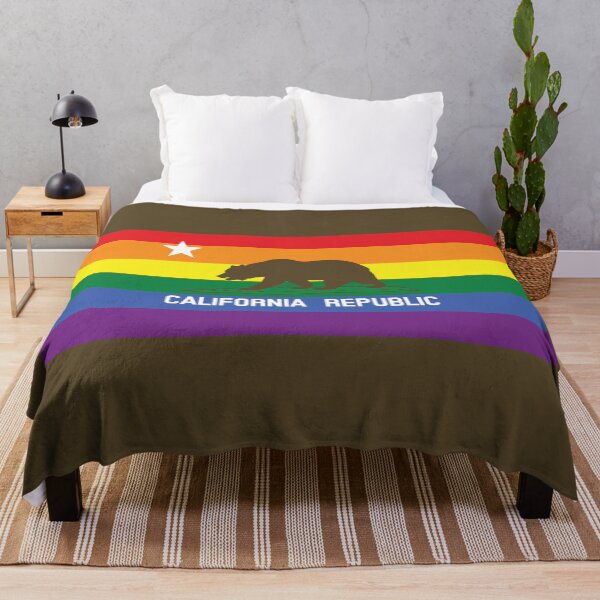 Item preview, California Gay Pride Rainbow Flag designed and sold by Michelle Sarah.