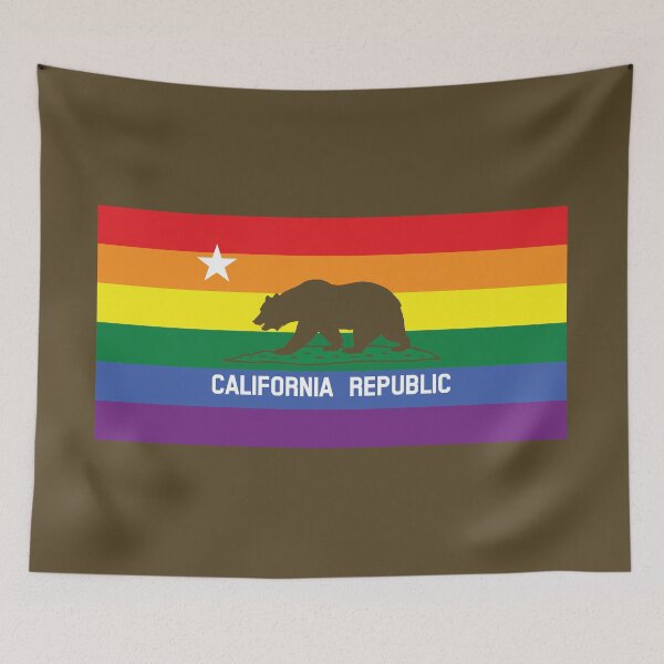 Item preview, California Gay Pride Rainbow Flag designed and sold by Michelle Sarah.