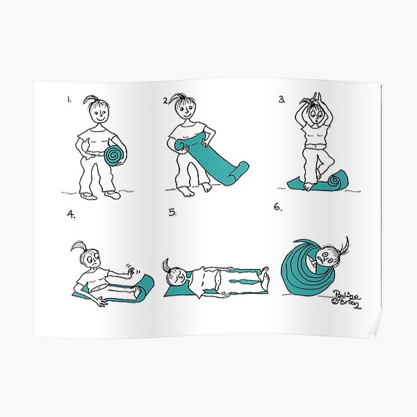 yoga mat Poster