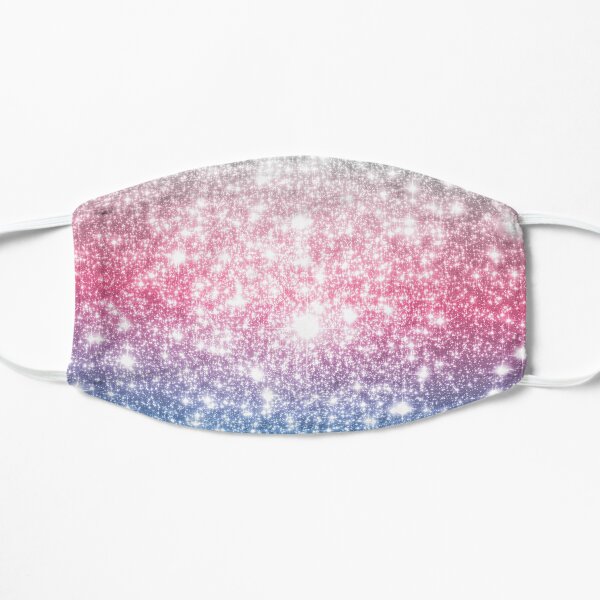 Galaxy Sparkle Stars Cotton Candy Flat Mask