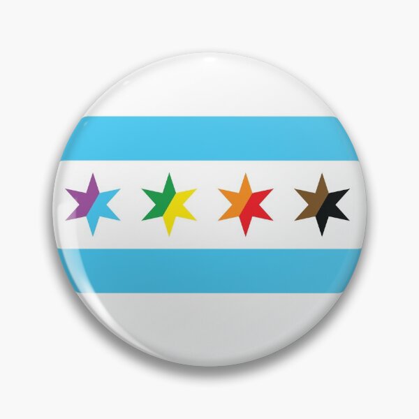 Item preview, Chicago Pride Flag designed and sold by dopaminebrand.