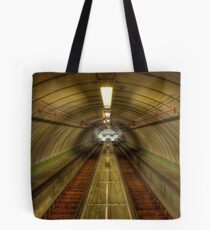 Pedestrian Tunnel Escalators Tote Bag
