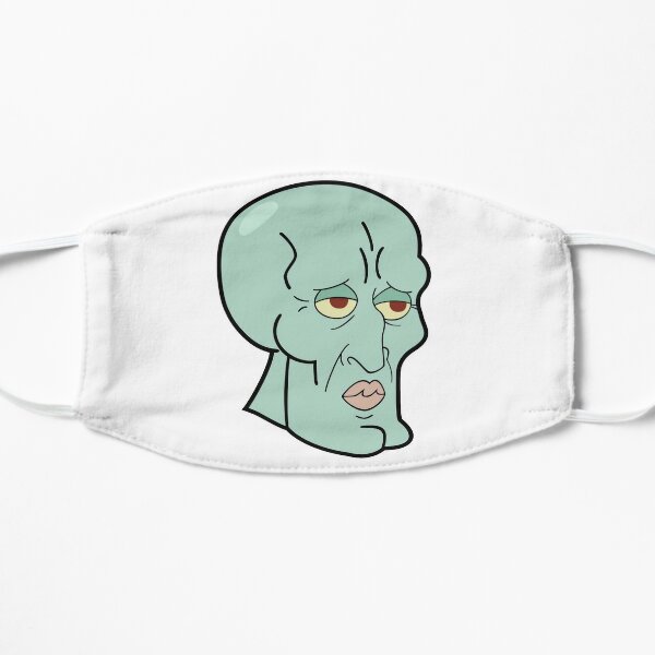 Handsome Squidward Face Masks Redbubble