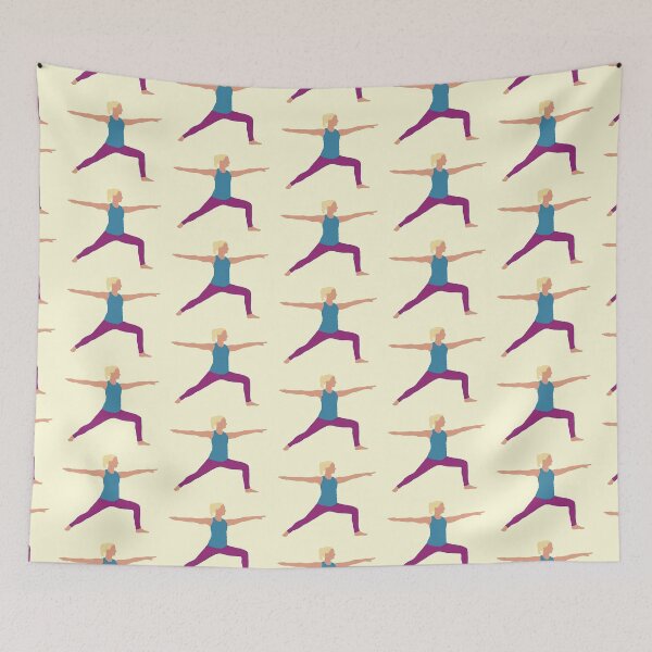 Item preview, Yoga Warrior Two designed and sold by Lizspiegs.