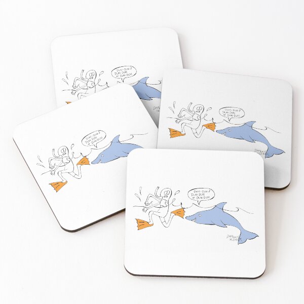 Item preview, Dolphin Playing Shark designed and sold by DarqueHumour.