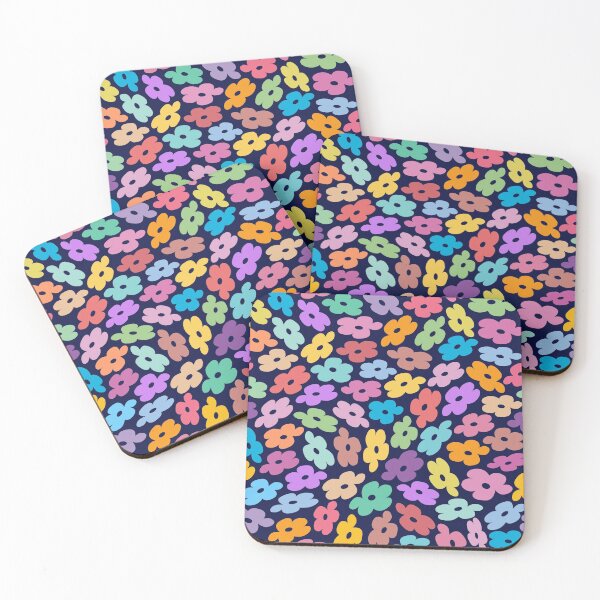 Item preview, Pastel Poppies on Dark Blue designed and sold by AxeLeon Patterns.