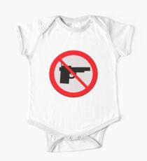 Sign "No guns" One Piece - Short Sleeve