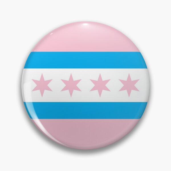 Item preview, Trans Pride Chicago Flag (All Over) designed and sold by dopaminebrand.