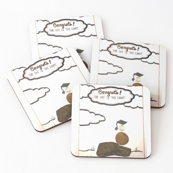 Item preview, Congratulations grad pebble & stone card designed and sold by Paintingladycat.