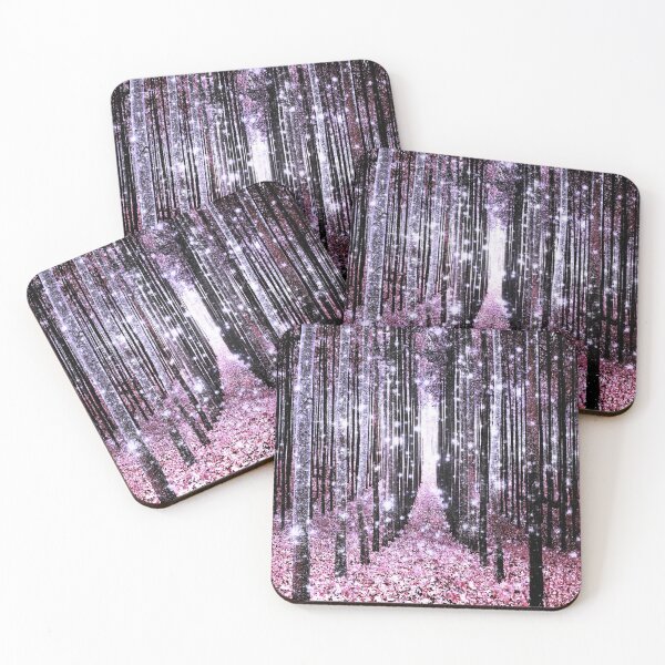 Item preview, Magical Forest Path Pink Lavender Gray designed and sold by 2sweetsDesign.