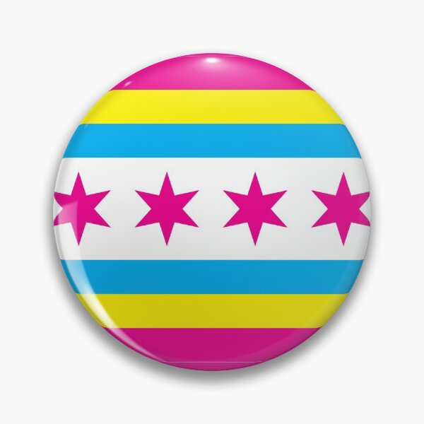 Item preview, Pan Pride Chicago Flag designed and sold by dopaminebrand.