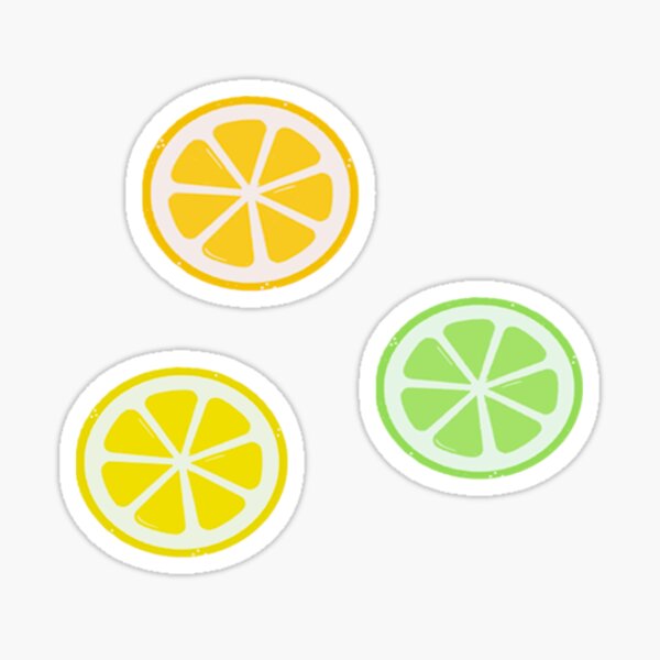 Item preview, Lemon Lime and Orange Stickers designed and sold by Doodles  & Designs.