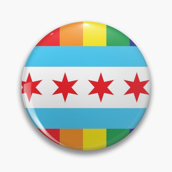 Item preview, Chicago Pride Flag (All Over Rainbow Stripes) designed and sold by dopaminebrand.