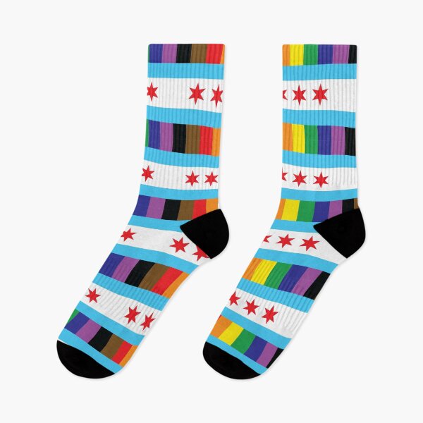 Item preview, Chicago Pride Flag (All Over Rainbow Stripes) designed and sold by dopaminebrand.