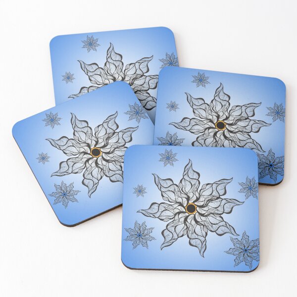 Item preview, Dark Blue pattern ice doodle,Lois, Gardiner, painturartout, doodle  designed and sold by Lois Gardiner.