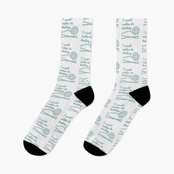 Item preview, I Would Rather Be Knitting - Craft Quote by Design by Cheyney designed and sold by designbycheyney.