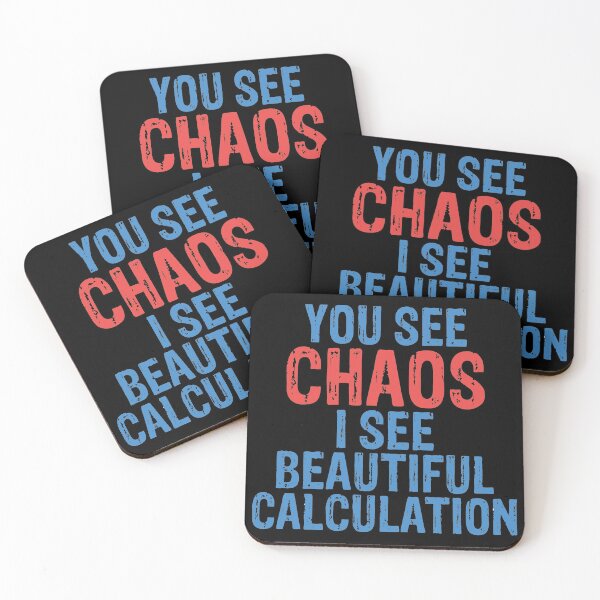 Item preview, Beautifully Calculated Chaos | Math and Science Lovers Design designed and sold by Dancing Dolphin Crafts.