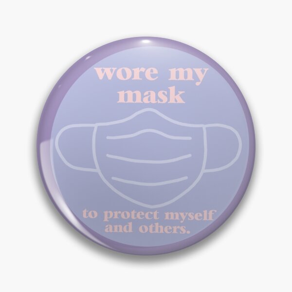 Item preview, Covid badge- mask designed and sold by megsthornton.
