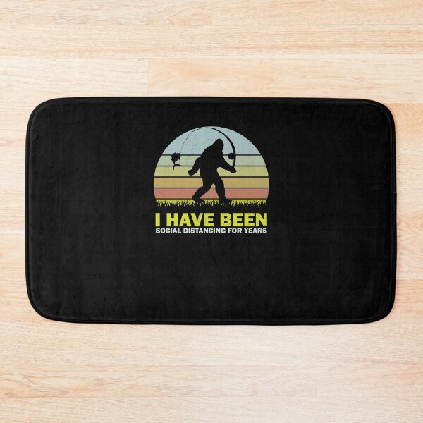 Item preview, I Have Been Social Distancing for Years Bigfoot Fishing Vintage designed and sold by thehafdesigner.