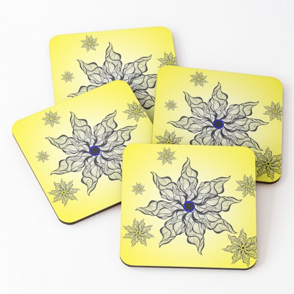 Item preview, Yellow pattern ice doodle, Lois, Gardiner, painturartout, alcoholink,  designed and sold by Lois Gardiner.