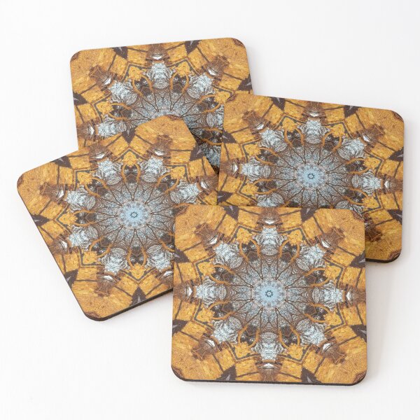 Item preview, Golden stone, blue sky and arching branches kaleidoscope designed and sold by rvjames.