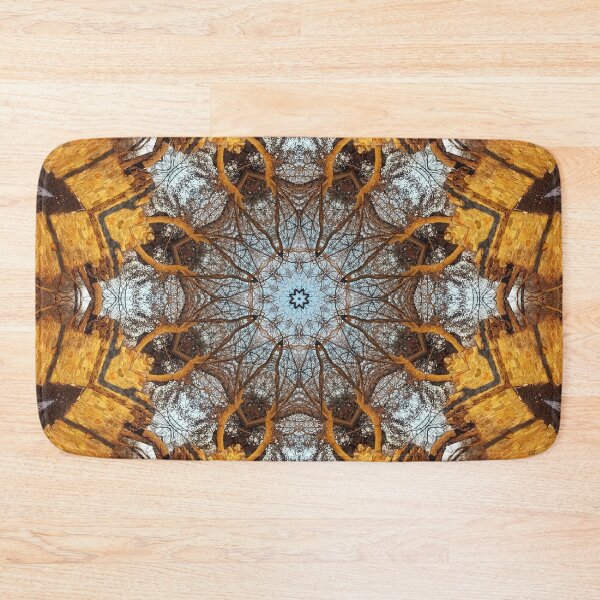Item preview, Golden stone, blue sky and arching branches kaleidoscope designed and sold by rvjames.