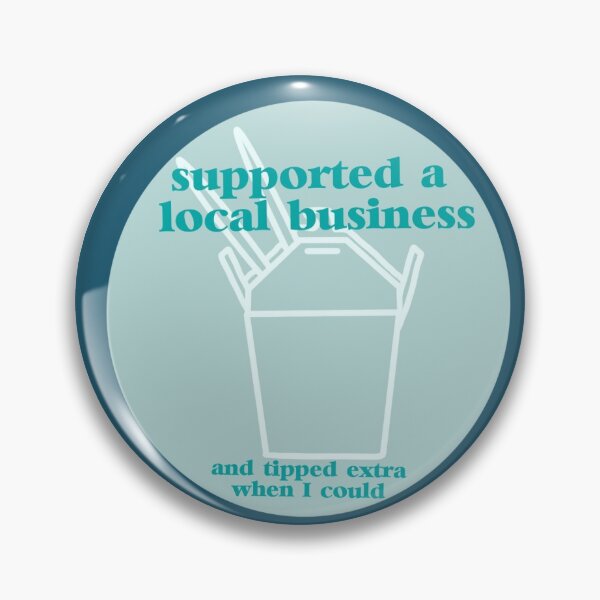 Item preview, Covid badge-local designed and sold by megsthornton.