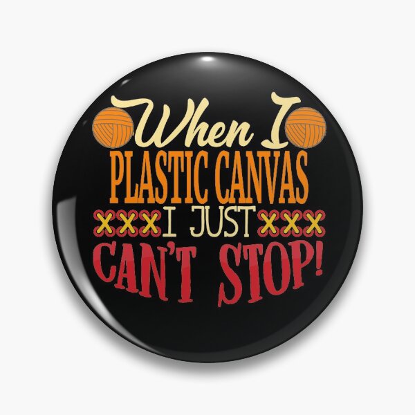 Item preview, Can't Stop Plastic Canvassing | Needlepoint Hobby Design designed and sold by Dancing Dolphin Crafts.