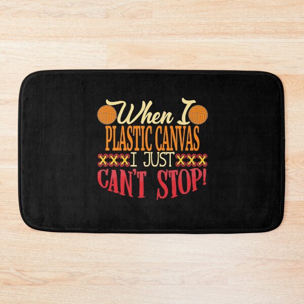 Item preview, Can't Stop Plastic Canvassing | Needlepoint Hobby Design designed and sold by Dancing Dolphin Crafts.
