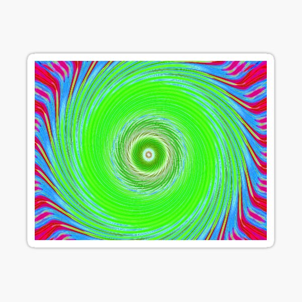 Like a Hurricane Green Sticker
