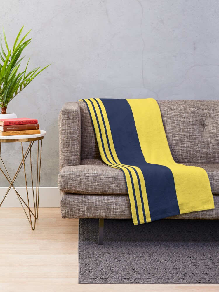 Blue and best sale yellow throw blanket