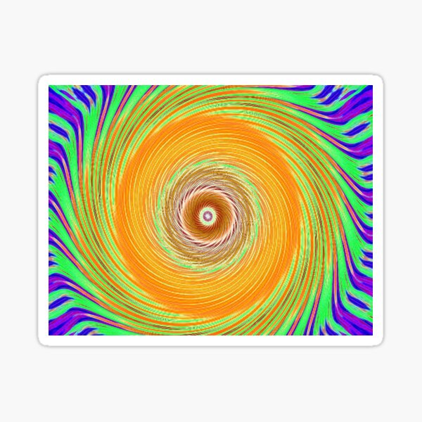 Like a Hurricane Orange Sticker