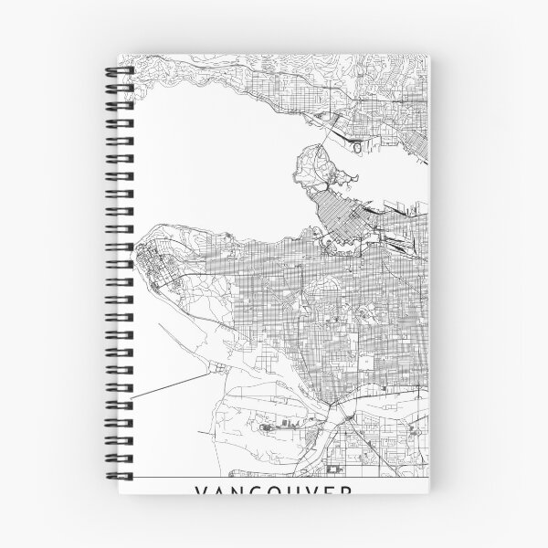 Item preview, Vancouver White Map designed and sold by multiplicitymap.