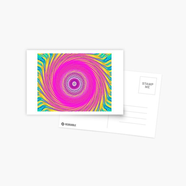 Like a Hurricane Pink Postcard