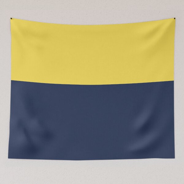 Item preview, Color Block: Bright Yellow and Navy Blue designed and sold by kierkegaard.