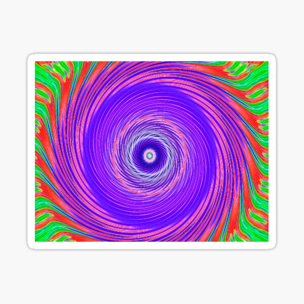Like a Hurricane Purple Sticker