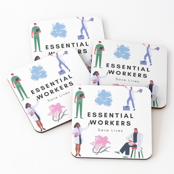 Item preview, Essential workers save lives designed and sold by morganmaterni.