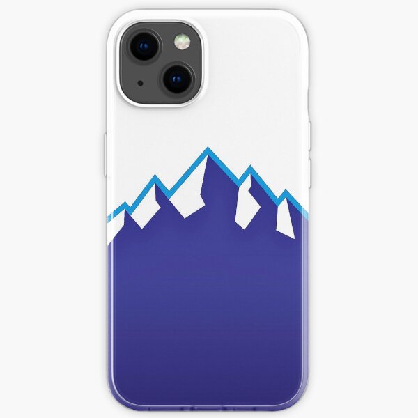 Utah Jazz Mountains - Team Colors iPhone Soft Case