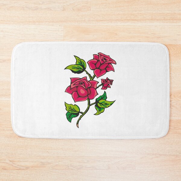 Item preview, Traditional heart Rose tattoo for women and flower for beautiful girl designed and sold by Dadya.
