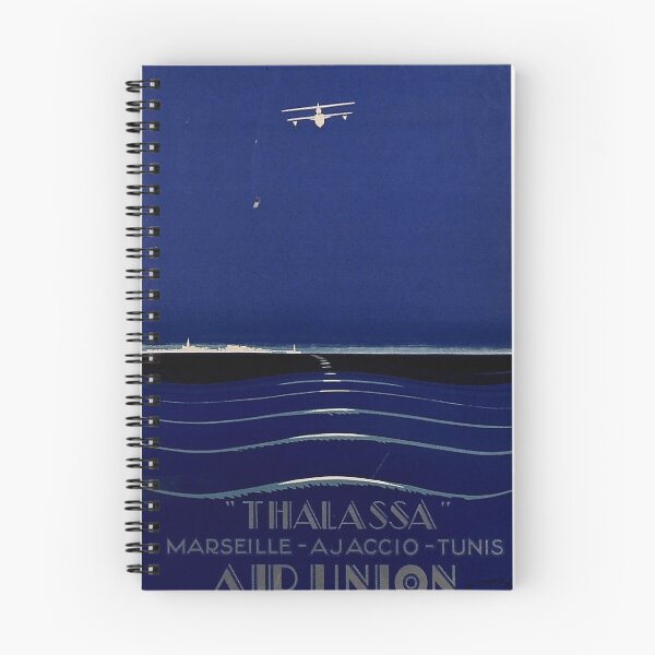 Item preview, Thalassa Air Union vintage travel poster designed and sold by stickart-marek.