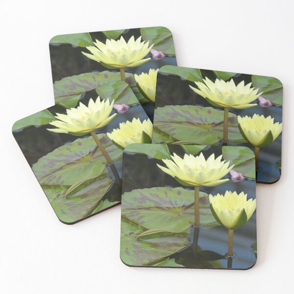 Item preview, Yellow Lilies with Tiger Striped Lilypads designed and sold by killies.