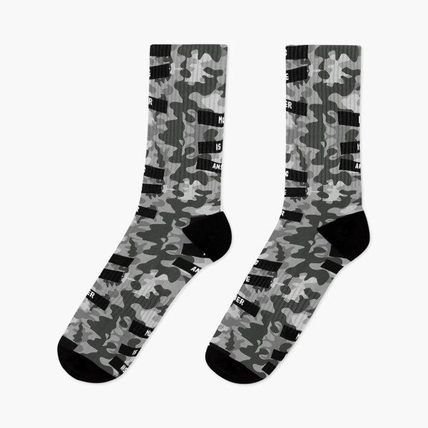 Item preview, MUSIC IS THE ANSWER - on grey camouflage background - digital art by Iona Art Digital designed and sold by IonaArtDigital.