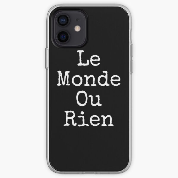 Le Monde Ou Rien Coque souple iPhone