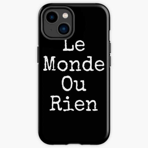 Le Monde Ou Rien Coque antichoc iPhone