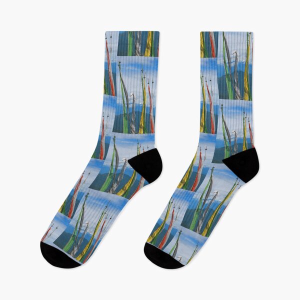 Item preview,  Prayer Flags on the Road in Bhutan designed and sold by Carole-Anne.