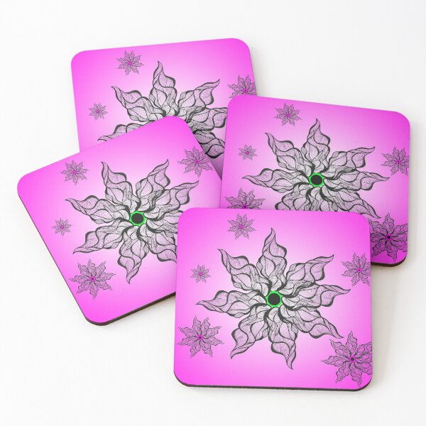 Item preview, Hot pink pattern ice doodle designed and sold by Lois Gardiner.