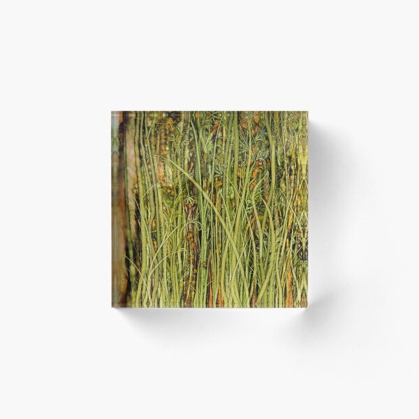 Qualia's Grass (Antique Yellow) Acrylic Block