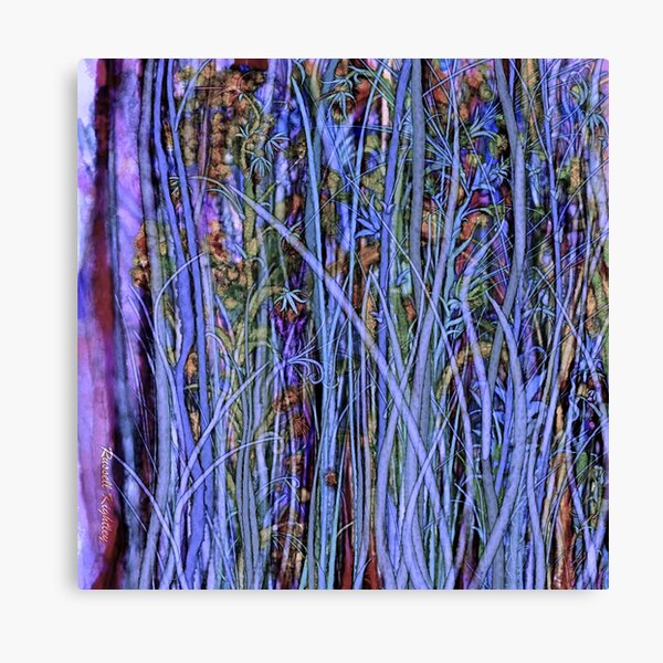 Qualia's Grass (Dreamy Blue) Canvas Print