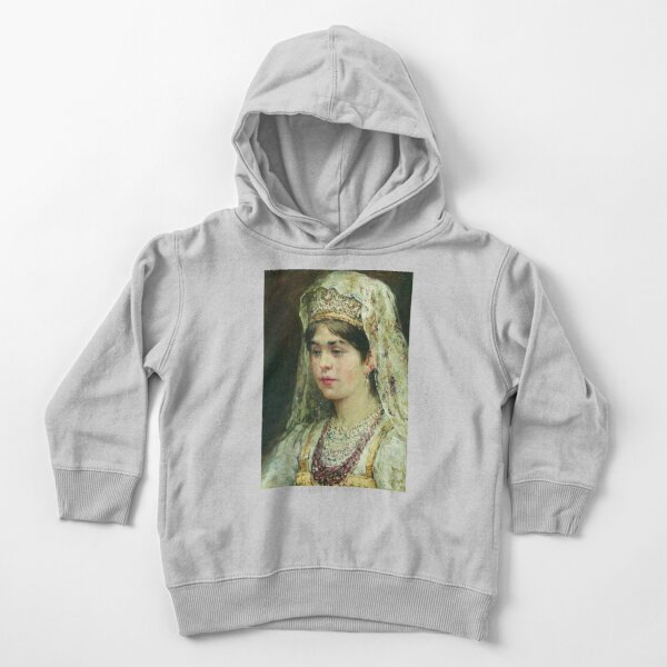 Portrait of a Girl in the Russian Costume Toddler Pullover Hoodie
